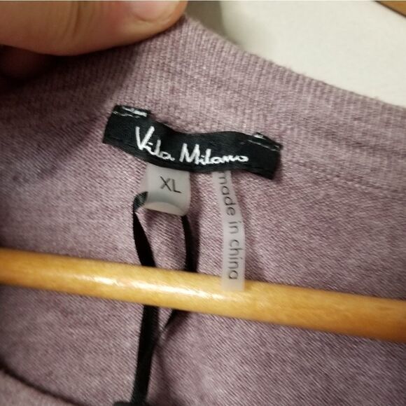 Vila Milano lightweight sweater wool blend 3/4 sle - Picture 3 of 7